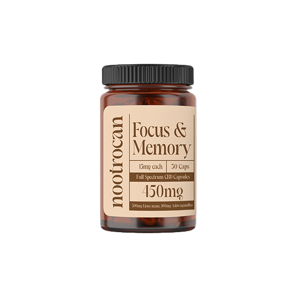 Nootrocan 450mg Full Spectrum CBD Nootropic Capsules - 30 Caps - Focus & Memory