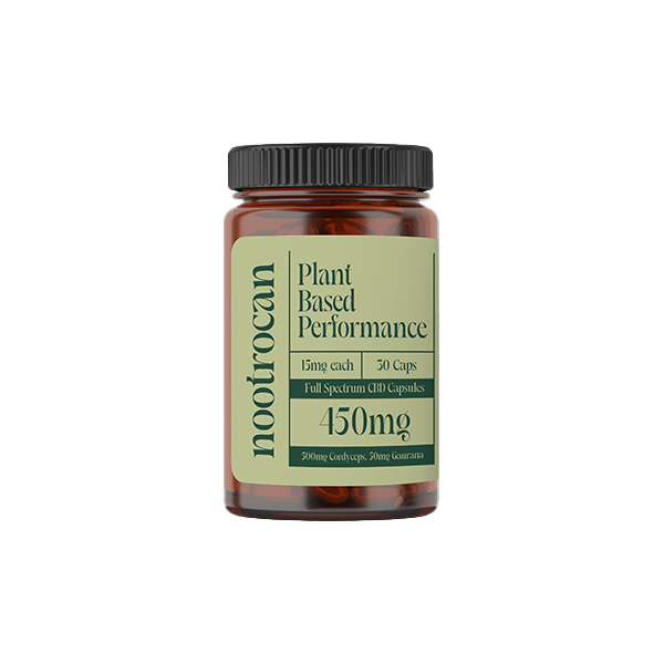 Nootrocan 450mg Full Spectrum CBD Nootropic Capsules - 30 Caps - Plant Based Performance